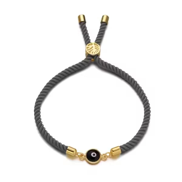 Bracelet ajustable à breloques en corde (EGBT311)