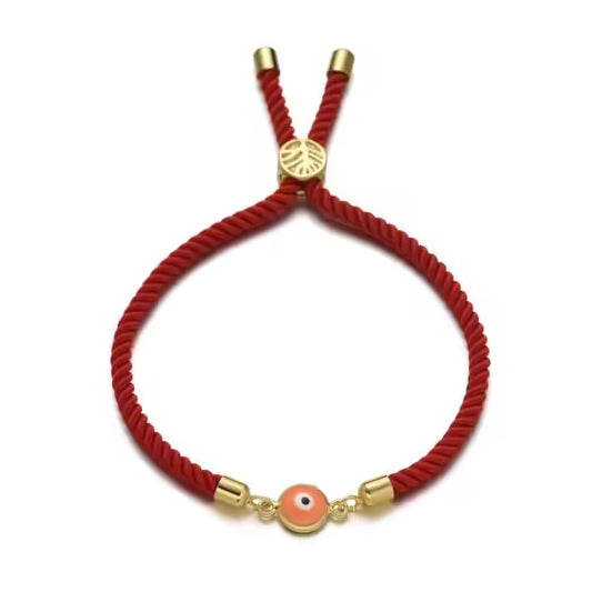 Bracelet ajustable à breloques en corde (EGBT311)