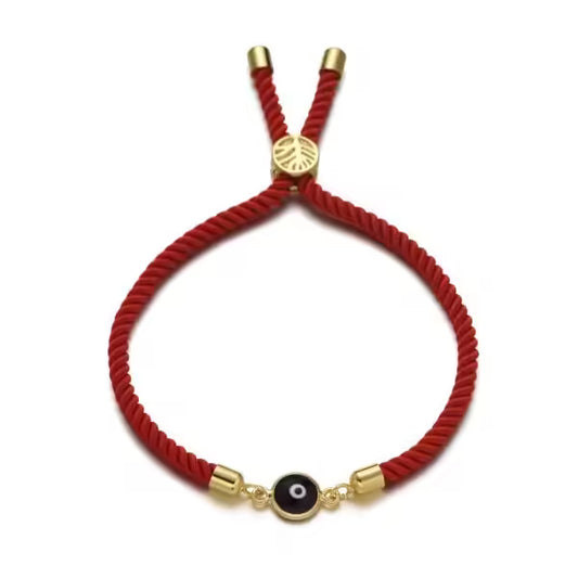 Bracelet ajustable à breloques en corde (EGBT311)