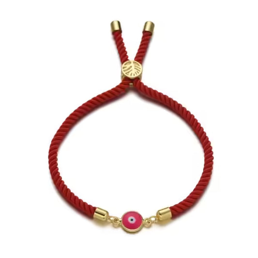 Bracelet ajustable à breloques en corde (EGBT311)