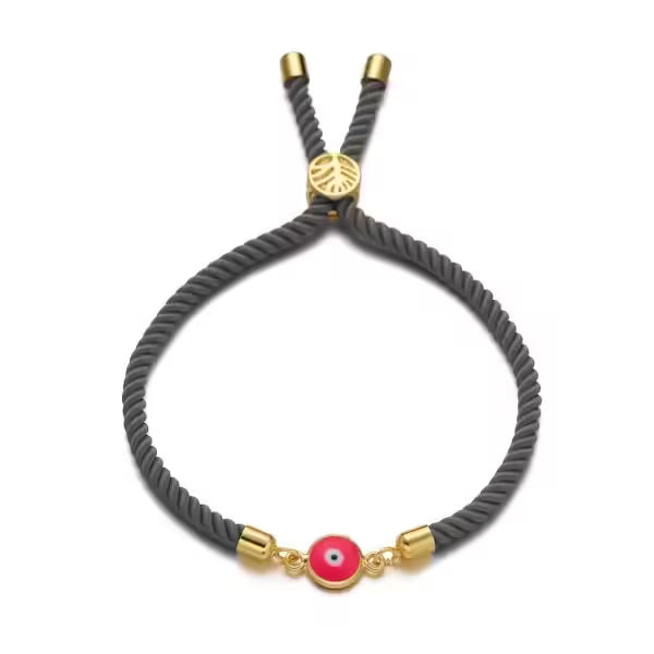 Bracelet ajustable à breloques en corde (EGBT311)