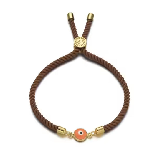 Bracelet ajustable à breloques en corde (EGBT311)