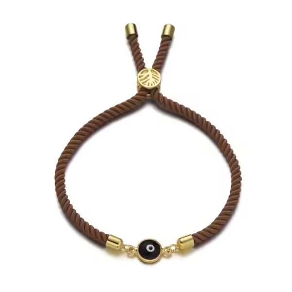 Bracelet ajustable à breloques en corde (EGBT311)