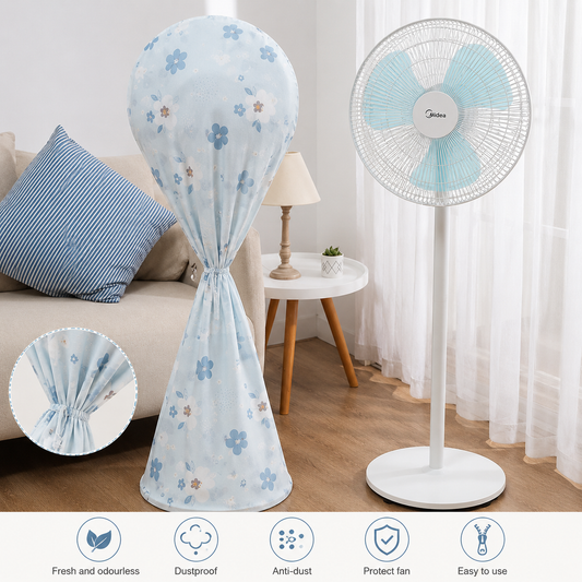 Fan Protective Dust Cover 145 x 60 cm – Washable Standing Fan Cover for Dust & Storage Protection