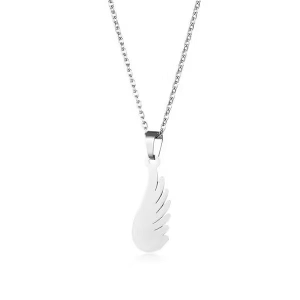 Collier unisexe avec pendentif plume (EGN185)