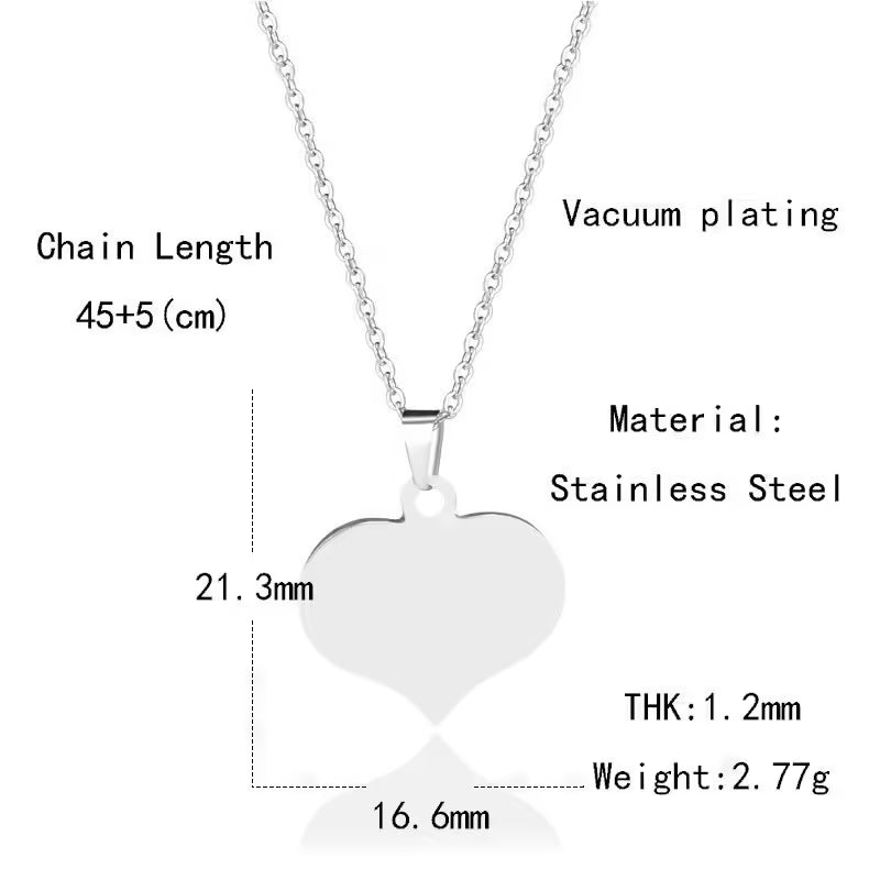 Collier pour femme avec pendentif cœur rempli (EGN161)