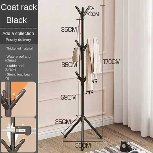 Floor Standing Clothes Rack - Tree Branch Shape Multi-Hook Mobile Coat Rack for Home, Living Room & Clothing Storage