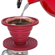 Foldable Camp Pour Cover Filter Silicone Coffee Dripper