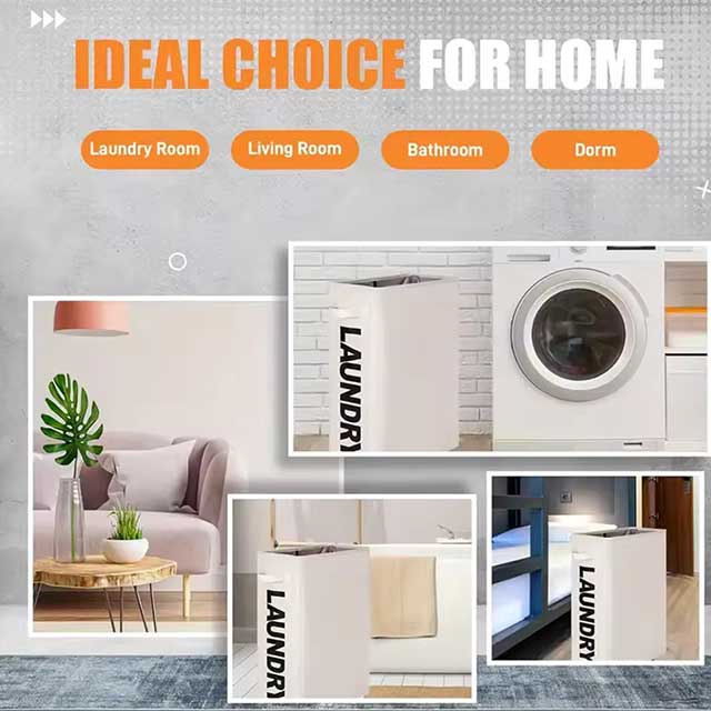 Foldable Laundry Basket – Dirty Clothes Basket, Clothes Organizer, Yoga Storage & Home Assortment Box