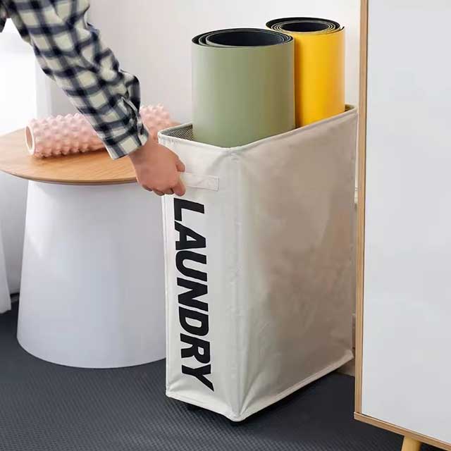 Foldable Laundry Basket – Dirty Clothes Basket, Clothes Organizer, Yoga Storage & Home Assortment Box