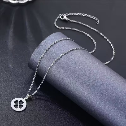 Four Hearts Shape Pendant Necklace