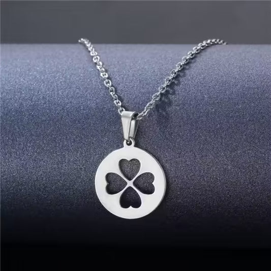 Four Hearts Shape Pendant Necklace