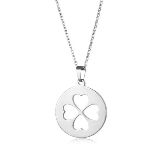 Four Hearts Shape Pendant Necklace