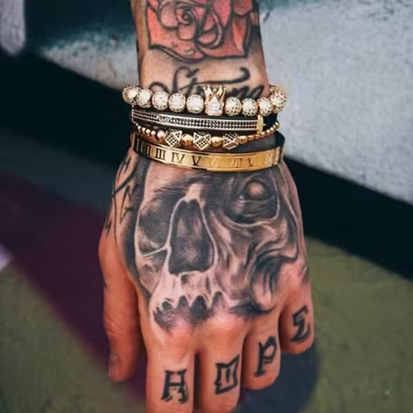 Four Pieces Set Adjustable Shamballa Bracelets (EGBT263)