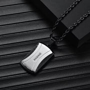 Collier pendentif double couche à quatre points de zircon (EGN107)