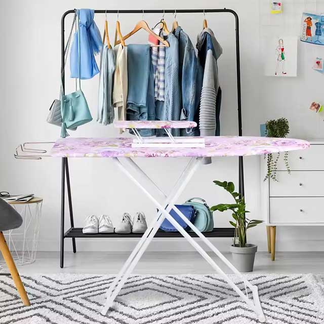 42-Inch Full-Size Foldable Ironing Board – Heat-Resistant Extended Household Ironing Board for Outdoor & Home Use