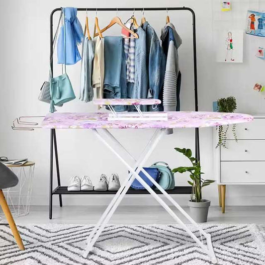 42-Inch Full-Size Foldable Ironing Board – Heat-Resistant Extended Household Ironing Board for Outdoor & Home Use