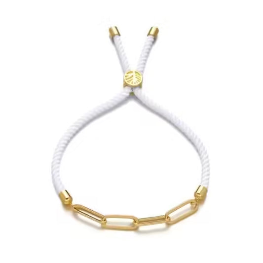 Bracelet géométrique ajustable en corde pour femme (EGBT307)