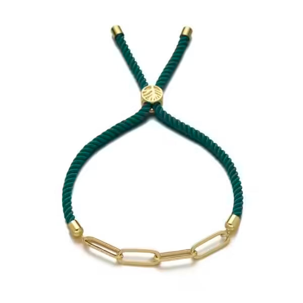 Bracelet géométrique ajustable en corde pour femme (EGBT307)