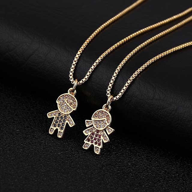 girl boy couple pendant necklaceegn136 gallery img 15