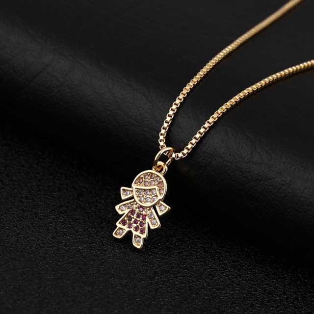 girl boy couple pendant necklaceegn136 gallery img 6