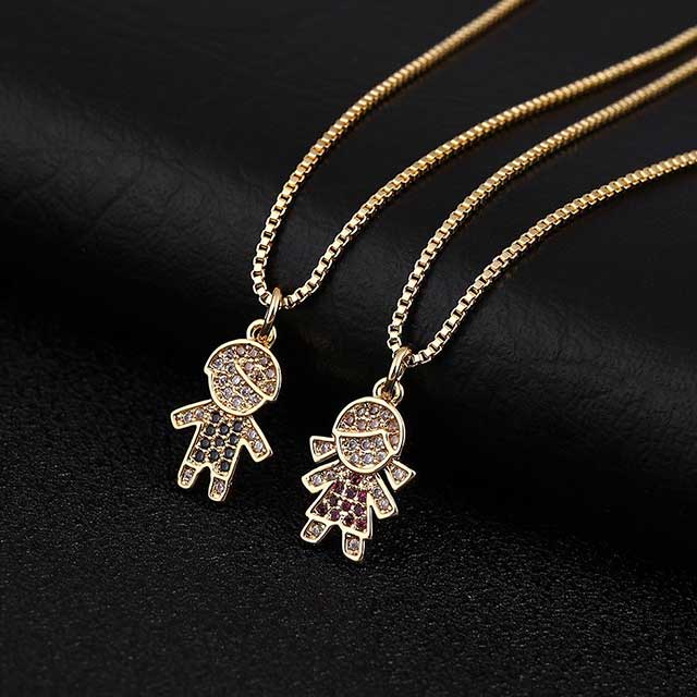girl boy couple pendant necklaceegn136 gallery img 7