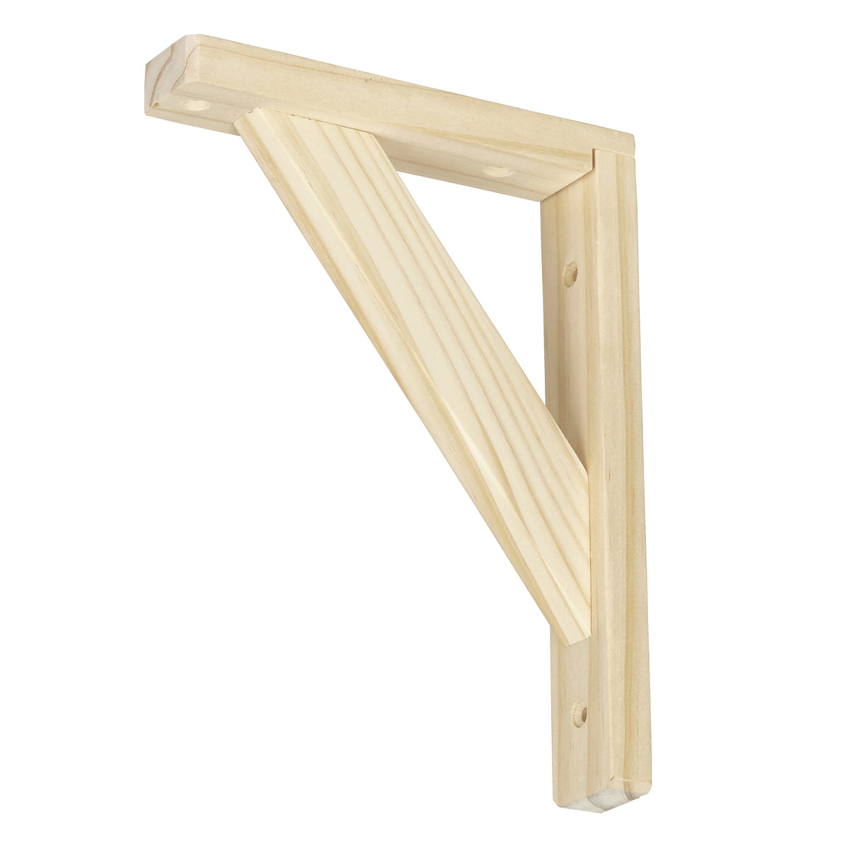 Natural Pine Wood Shelf Bracket 200 x 150 mm – Heavy-Duty Wall-Mounted Support for Shelves, Kitchen & Home Storage
