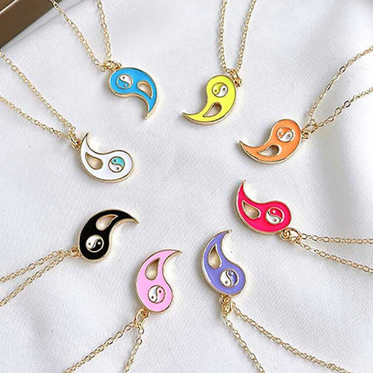 half yin yang sign pendant women necklace egn103 gallery img 11