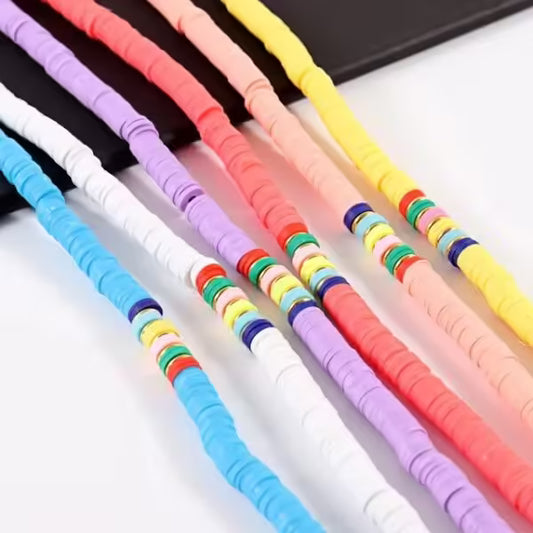 Collier ras du cou en perles colorées fait main pour femme (EGN199)