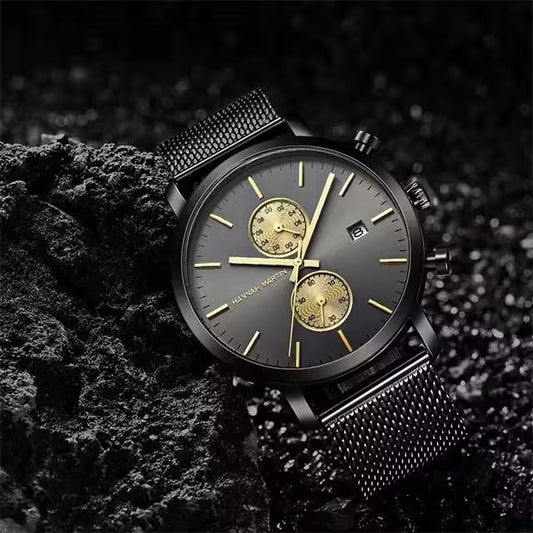HANNAH MARTIN Mesh Stainless Steel Chronograph Men Watch Model (1092W)