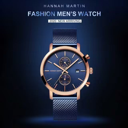 HANNAH MARTIN Mesh Stainless Steel Chronograph Men Watch Model (1092W)