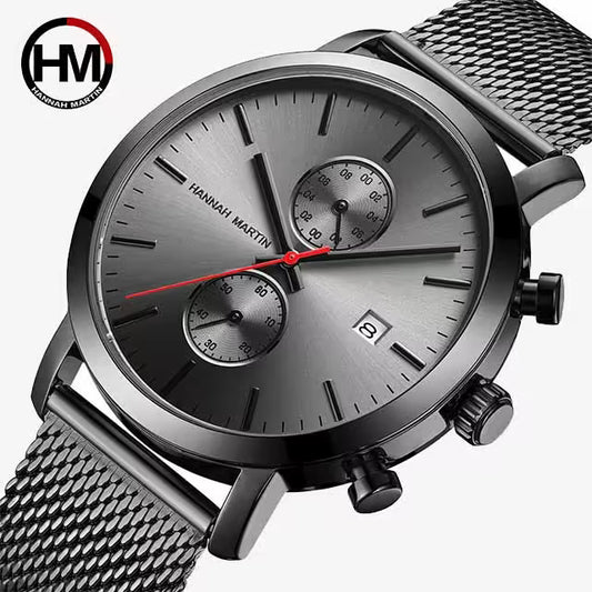 HANNAH MARTIN Mesh Stainless Steel Chronograph Men Watch Model (1092W)