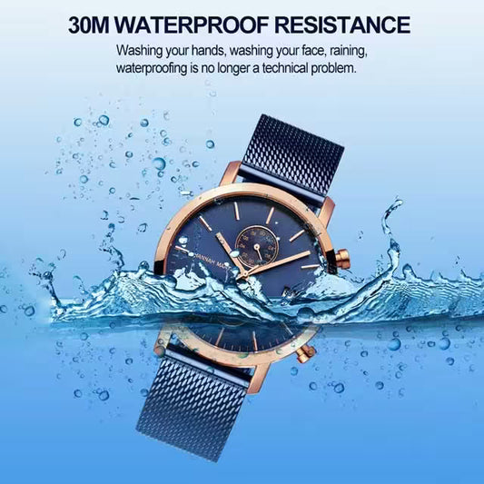 HANNAH MARTIN Mesh Stainless Steel Chronograph Men Watch Model (1092W)