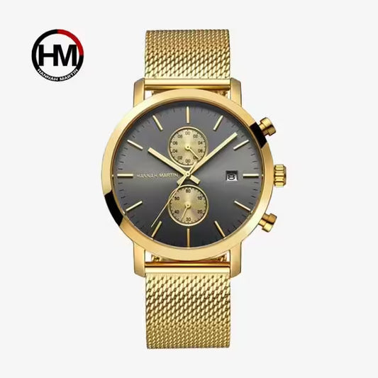HANNAH MARTIN Mesh Stainless Steel Chronograph Men Watch Model (1092W)