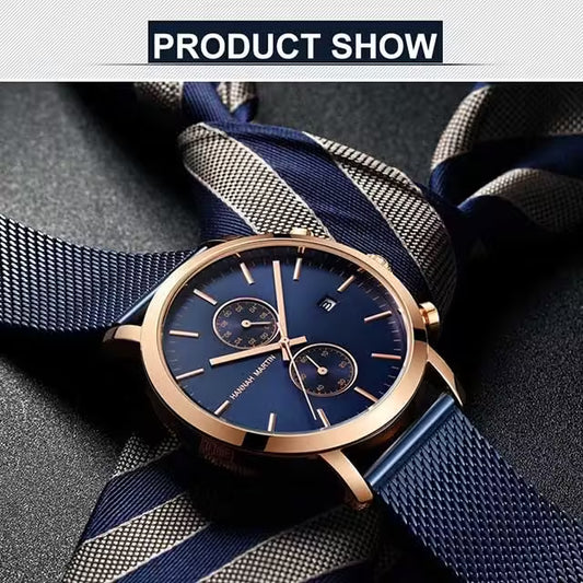 HANNAH MARTIN Mesh Stainless Steel Chronograph Men Watch Model (1092W)