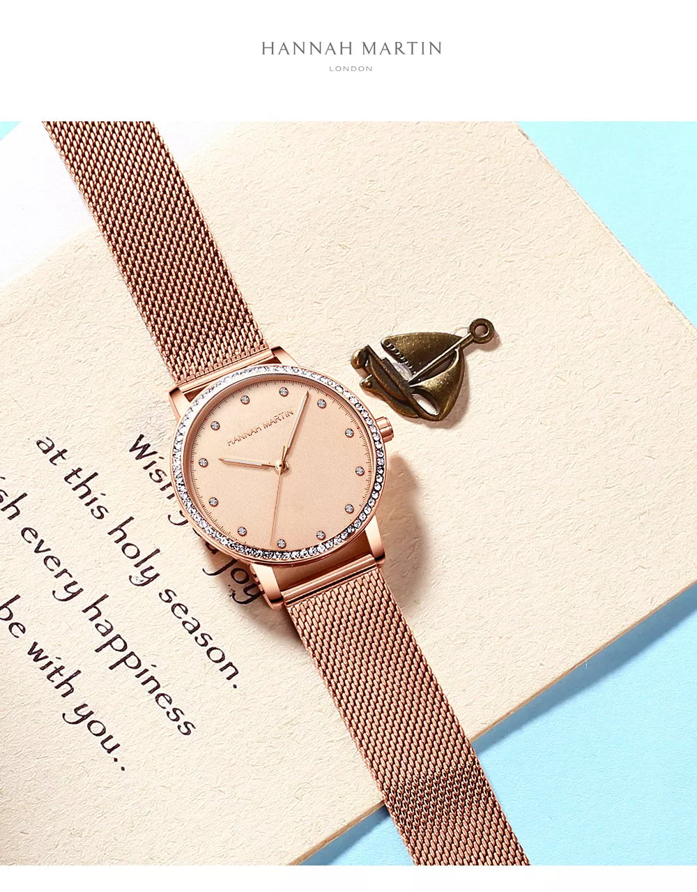 HANNAH MARTIN Mesh Stainless Steel Women Watch (107)