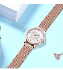 Hannah Martin Mesh Stainless Steel Women Watch (1074)