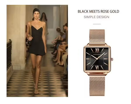 HANNAH MARTIN Mesh Stainless Steel Women Watch Model (1082M)