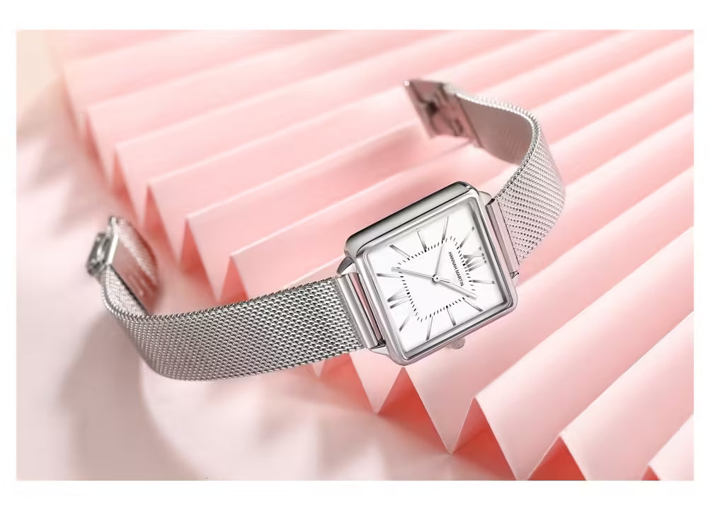 HANNAH MARTIN Mesh Stainless Steel Women Watch Model (1082M)
