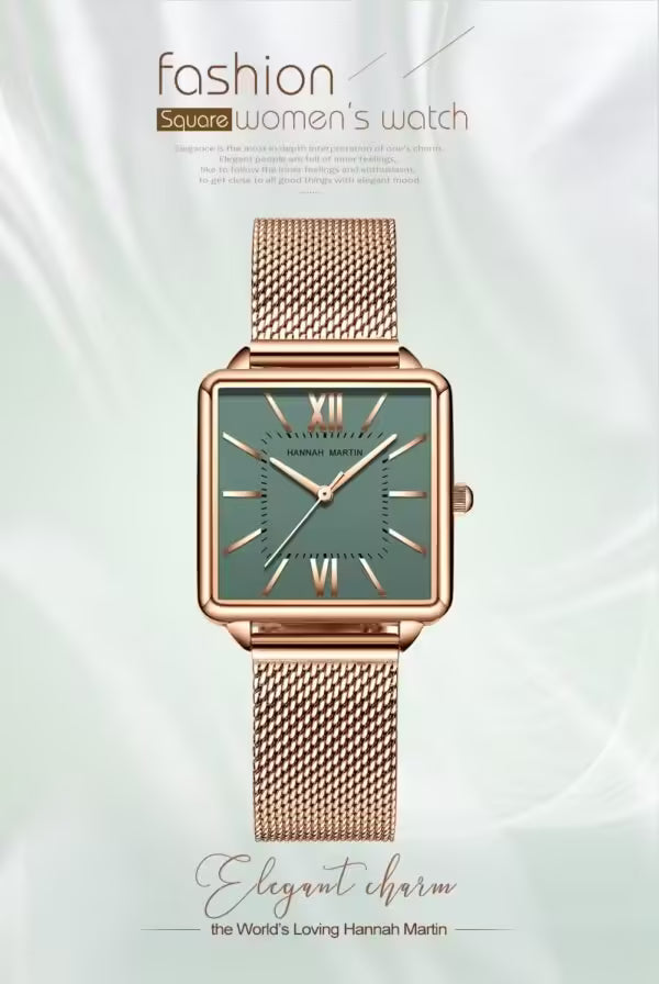 HANNAH MARTIN Mesh Stainless Steel Women Watch Model (1082M)