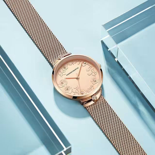 HANNAH MARTIN Mesh Stainless Steel Women Watch Model (119F)