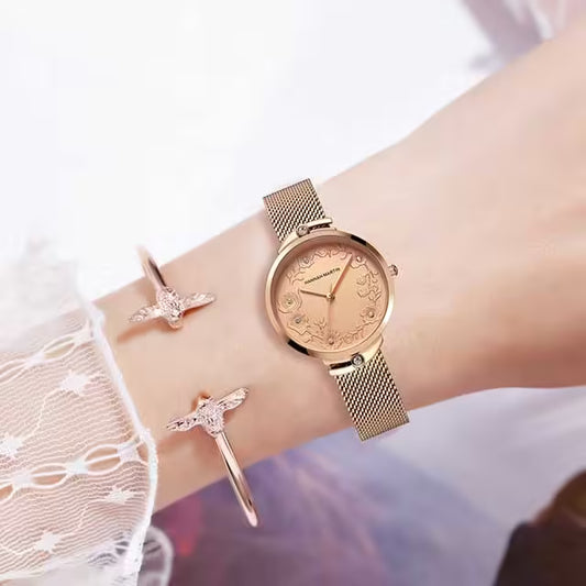 HANNAH MARTIN Mesh Stainless Steel Women Watch Model (119F)