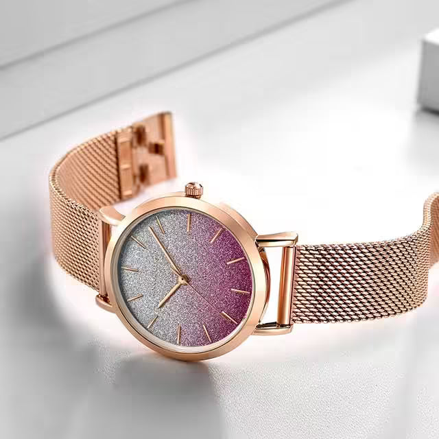 HANNAH MARTIN Mesh Stainless Steel Women Watch Model (1323)