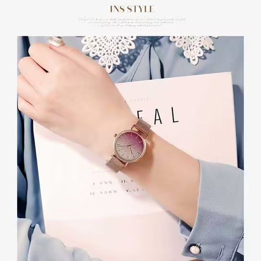 HANNAH MARTIN Mesh Stainless Steel Women Watch Model (1323)