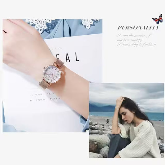 HANNAH MARTIN Mesh Stainless Steel Women Watch Model (1323)