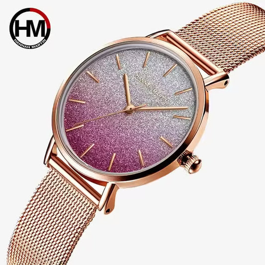 HANNAH MARTIN Mesh Stainless Steel Women Watch Model (1323)