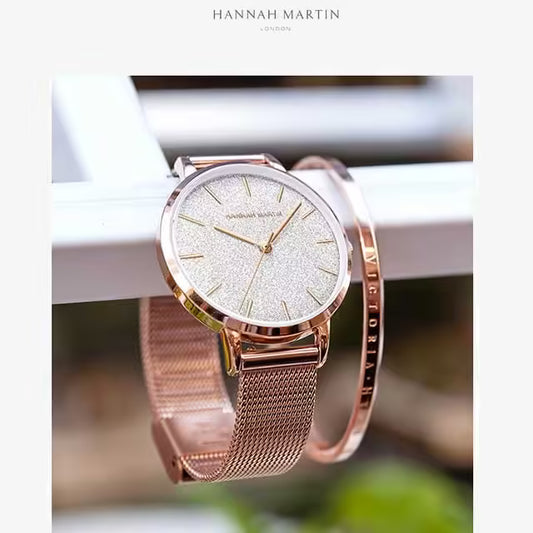 HANNAH MARTIN Mesh Stainless Steel Women Watch Model (1323)