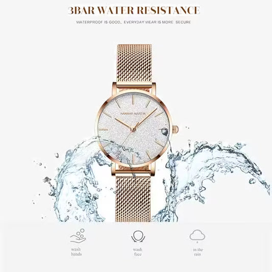 HANNAH MARTIN Mesh Stainless Steel Women Watch Model (1323)