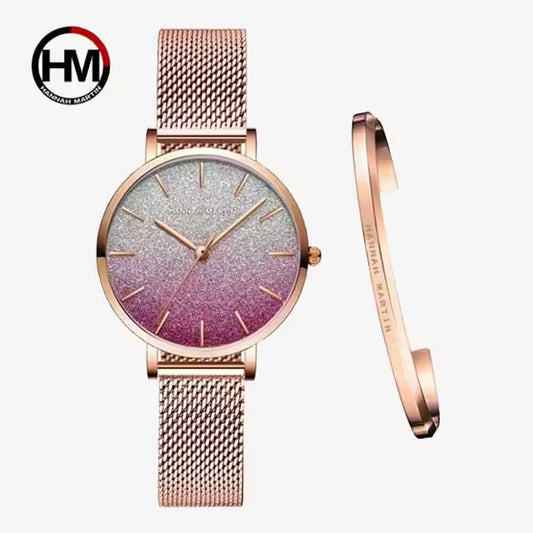 HANNAH MARTIN Mesh Stainless Steel Women Watch Model (1323)