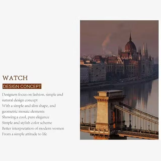 HANNAH MARTIN Mesh Stainless Steel Women Watch Model (1332W)